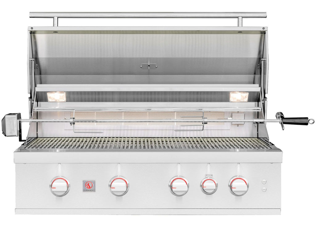 Summerset TRL Pro 40-Inch 4 Burner Built-In Gas Grill With Rear Infrared Burner and Rotisserie Kit (TRLPRO40)