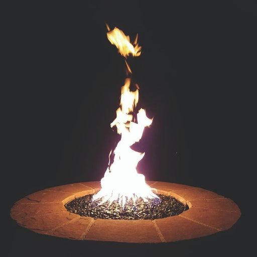 15" Octagonal Crossfire Brass Gas Burner
