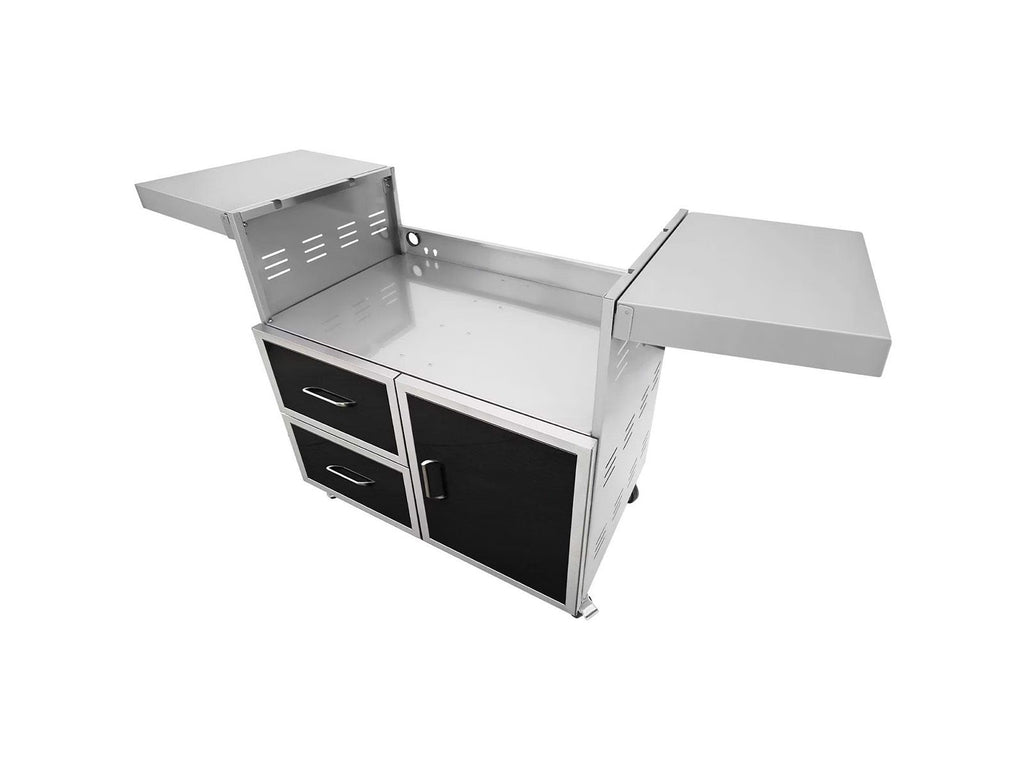 Parrilla de gas independiente Wildfire Ranch Pro de 36 pulgadas, de acero inoxidable 304, color negro 