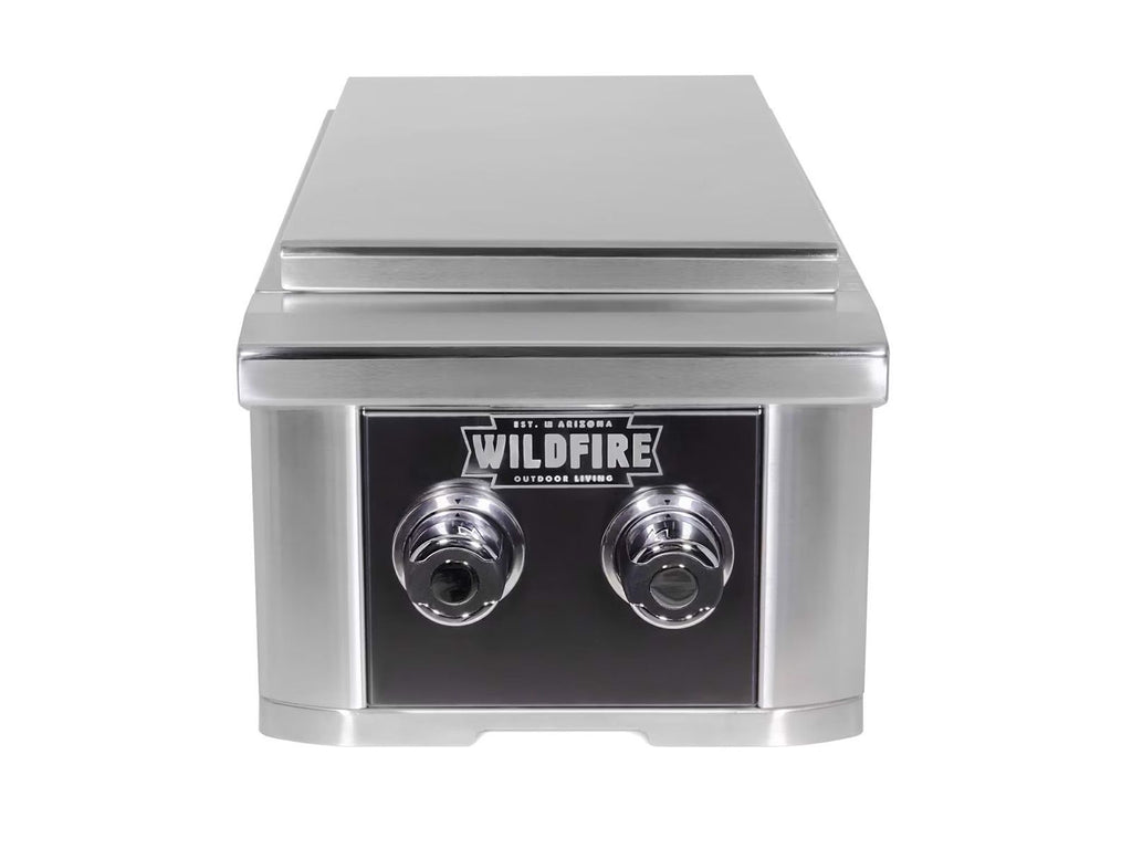 Wildfire Ranch Black 304 Stainless Steel 15-Inch Double Side Burner