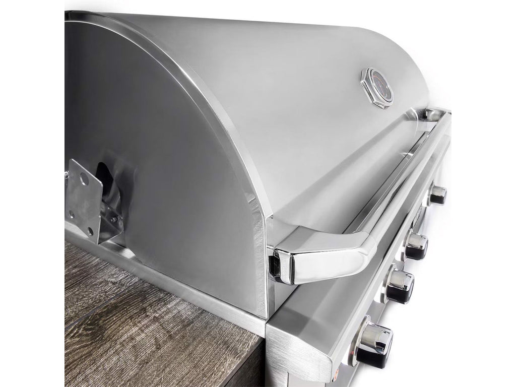 Parrilla a gas Wildfire Ranch Pro de 42 pulgadas, 4 quemadores, acero inoxidable 304, con quemador trasero infrarrojo 