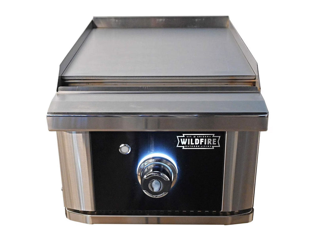 Wildfire Ranch 15-Inch Black 304 Stainless Steel Side Griddle