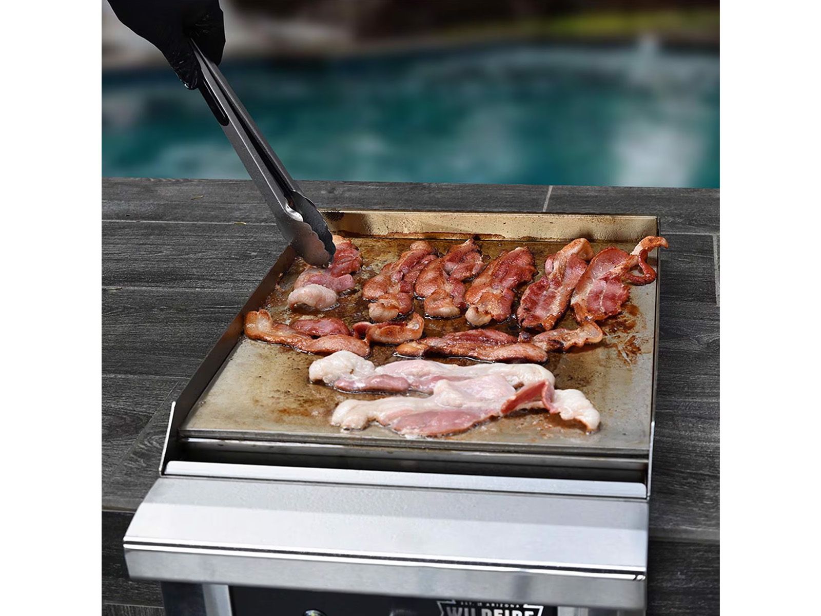 Wildfire Ranch 15-Inch Black 304 Stainless Steel Side Griddle