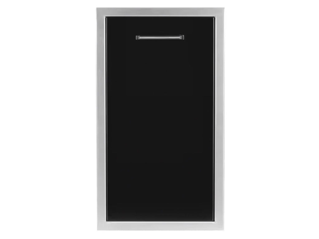 Cajón de basura extraíble Wildfire de acero inoxidable 304, color negro, de 14 x 26 pulgadas 