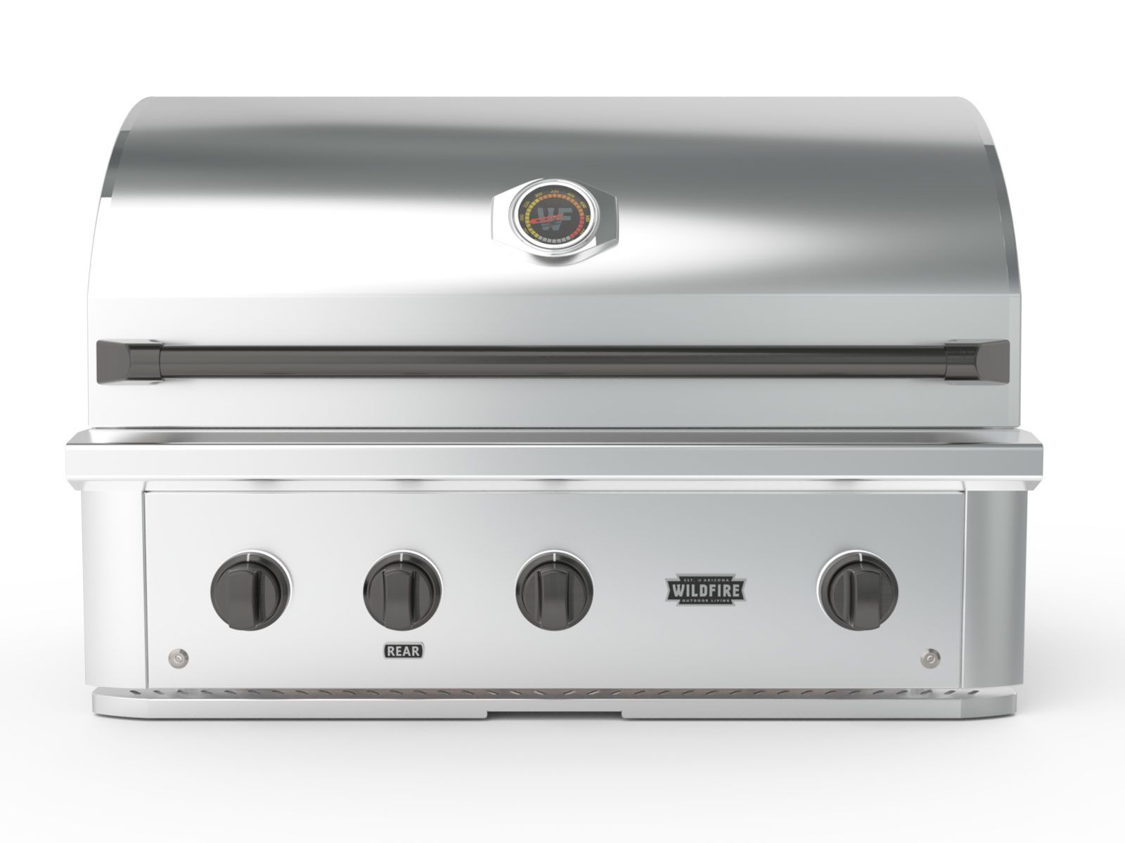 Parrilla a gas Wildfire Ranch Pro de 36 pulgadas, 3 quemadores, acero inoxidable 304, con quemador trasero infrarrojo 