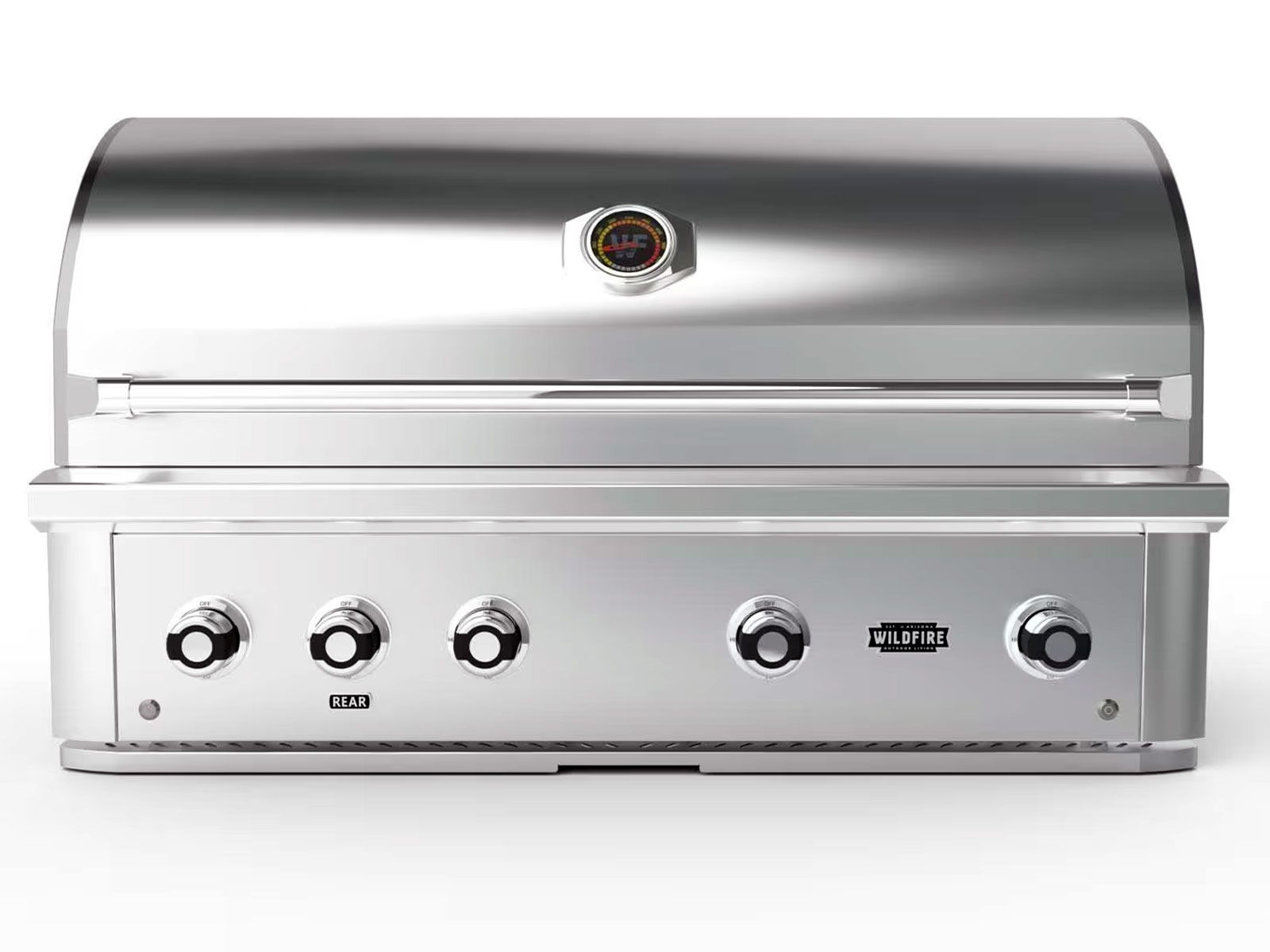 Parrilla a gas Wildfire Ranch Pro de 42 pulgadas, 4 quemadores, acero inoxidable 304, con quemador trasero infrarrojo 