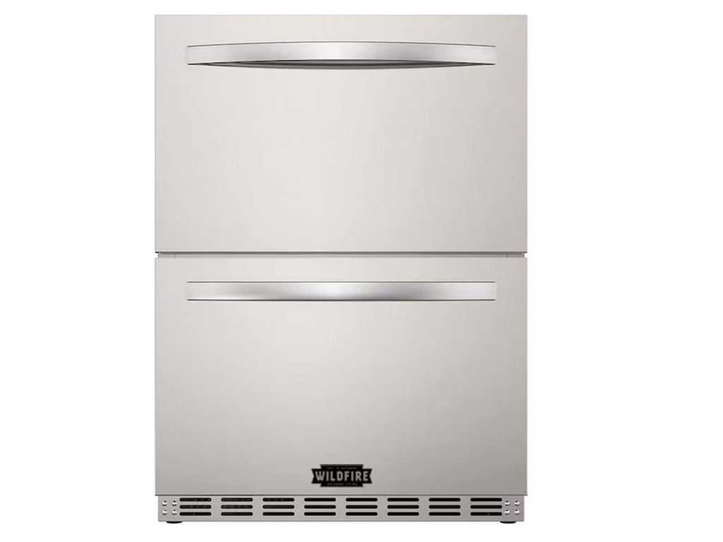 Wildfire 24-Inch 5.3 Cu. Ft. Dual Drawer Stainless Steel Outdoor Refrigerator