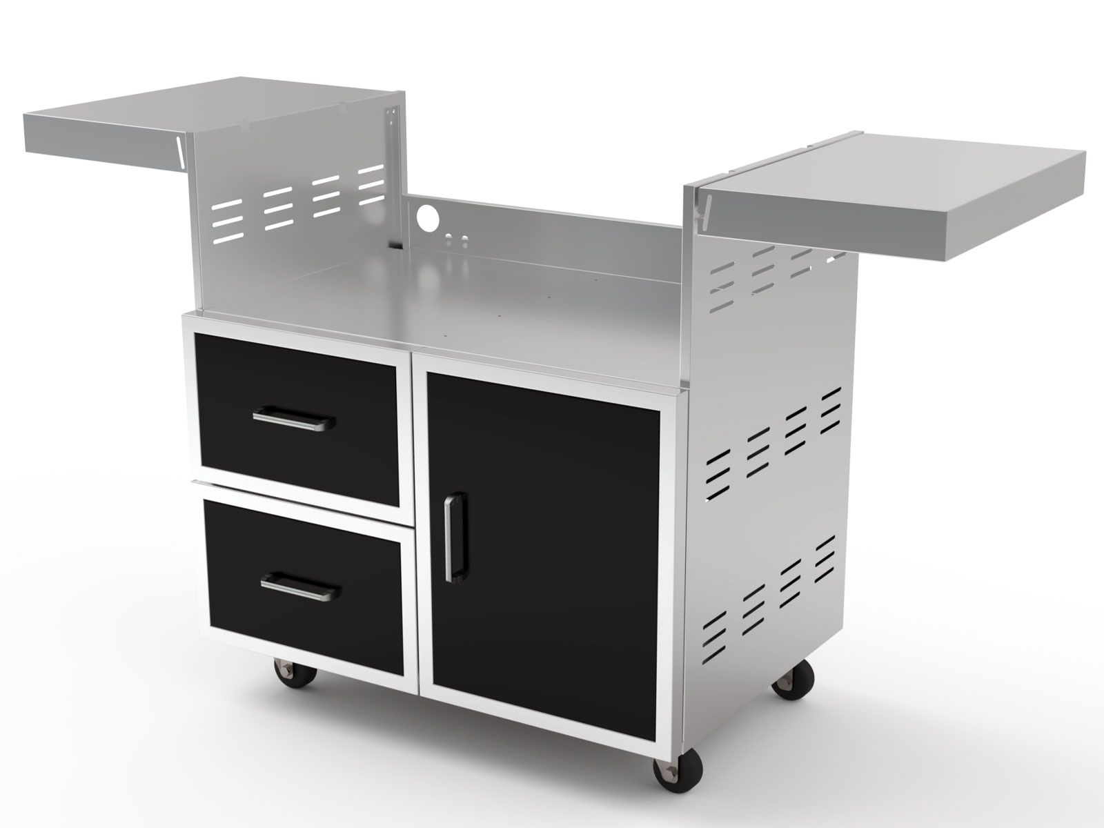 Wildfire Black 304 Stainless Steel 36-Inch Grill Cart