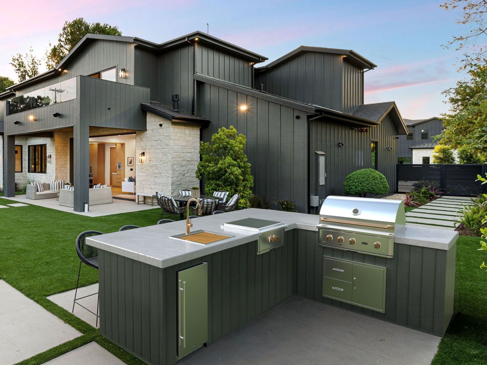 Parrilla a gas Wildfire Ranch Pro de 36 pulgadas, 3 quemadores, acero inoxidable 304, con quemador trasero infrarrojo 